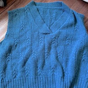 Blue sweater vest
